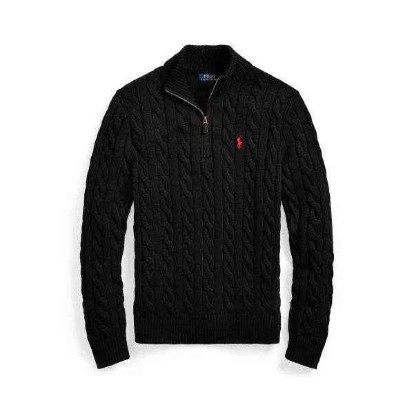 Knit quarter zip
