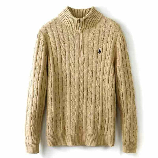 Knit quarter zip