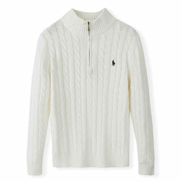 Knit quarter zip