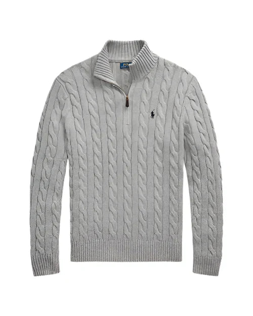 Knit quarter zip